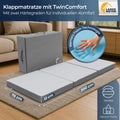 TwinComfort Klappmatratze 75x200x12 cm